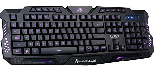 Marvo Scorpion Dark Night Blacklight Gaming Keyboard