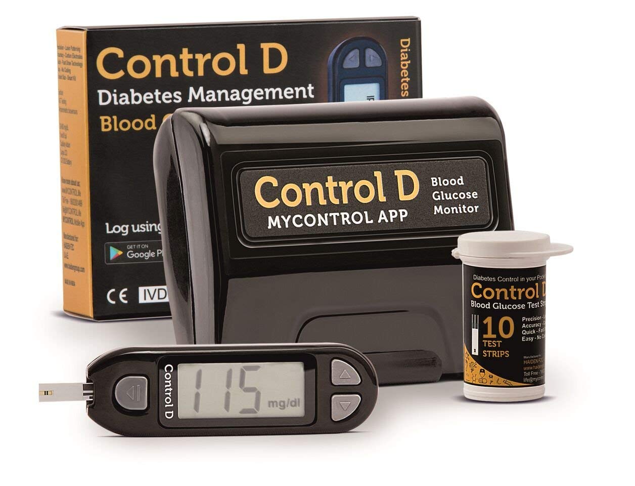 Control D Blood Glucose Monitor Tech All In One