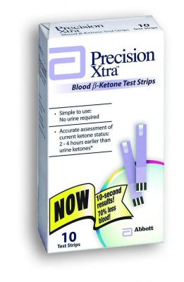 Precision Brand Xtra Blood Ketone Test Strips