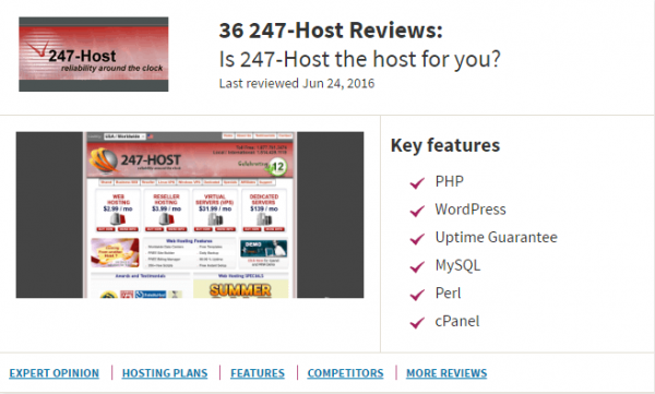 247-Host really reliable around the clock