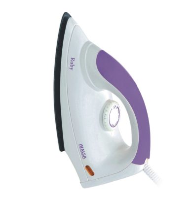 Inalsa Ruby 1000-Watt dry iron with Non-Stick Coated Soleplate