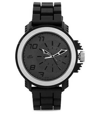 FASTRACK MEN SILICON ANALOG BLACK WATCH - NG38015PP01CJ