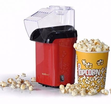 Krevia Red Hot Air Popcorn Maker Popper Popping Machine 1200 Watts