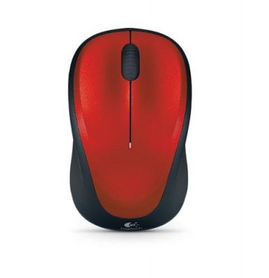 Logitech M235 Wireless Mouse (Red)