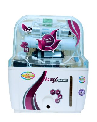 R.K. Aqua Fresh India Zx14Stage Advanced Mineral Technology RO UV Uf Minerals TDS Adjuster Ro Water Purifier - Off White