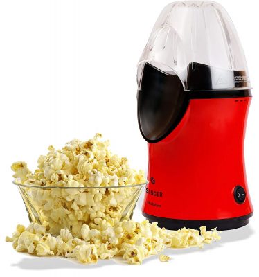 Singer ABS 1200 Watts Popcorn Maker, Red