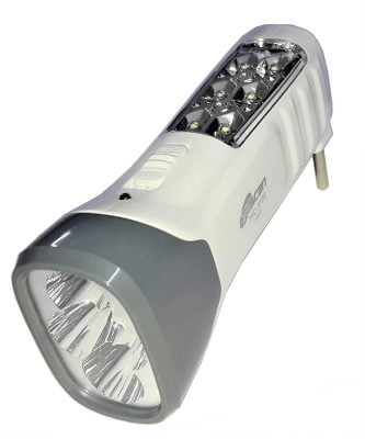 Tuscan Double Pannel Rechargeable LED Torch (White)