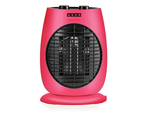 Usha Fan Heater (3638 PTC) 2000-Watt with Triple Safety Protection (Pink)