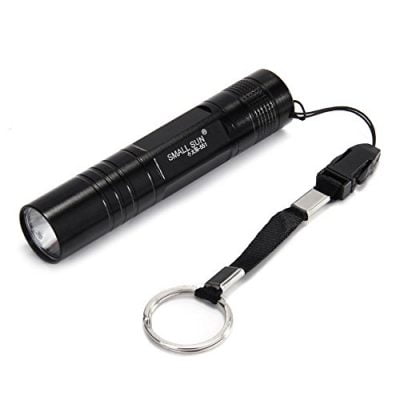 kidzone Mini Pocket LED Flashlight-Torch (Black)