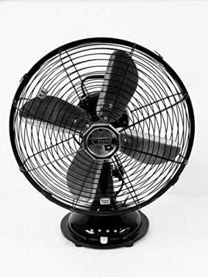 Cinni 300 mm Table Fan Oscillating High Speed,Black