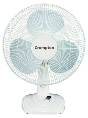 Crompton High Flo Eva Table Fan (White)