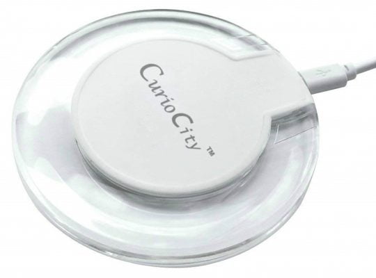 CurioCity Ultra-Slim UFO Shape Wireless Charging Stand Pad