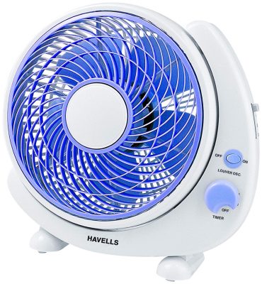 Havells Crescent 250mm Table Fan (Blue)