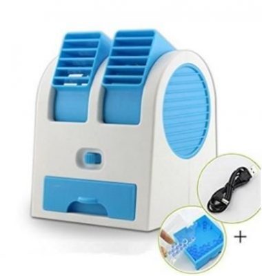 Moradiya fresh Plastic Dual Bladeless Mini Air Conditioner 