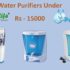 Best water purifiers under 2,000